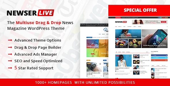 Newser – Newspaper & Magazine WordPress Theme